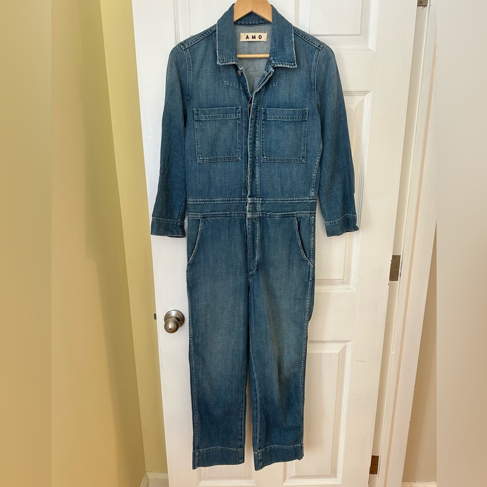 AMO Blue Denim Jumpsuit